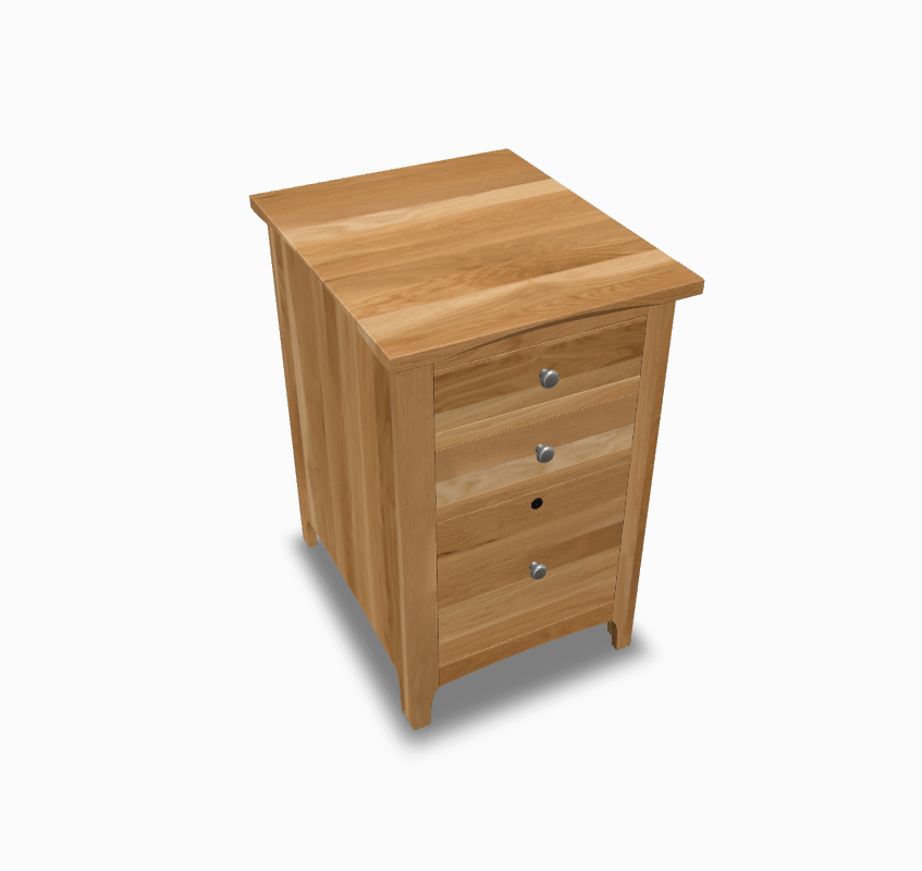 Atwood File Cabinet White Oak