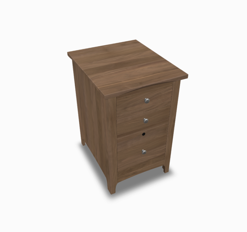 Atwood File Cabinet Walnut