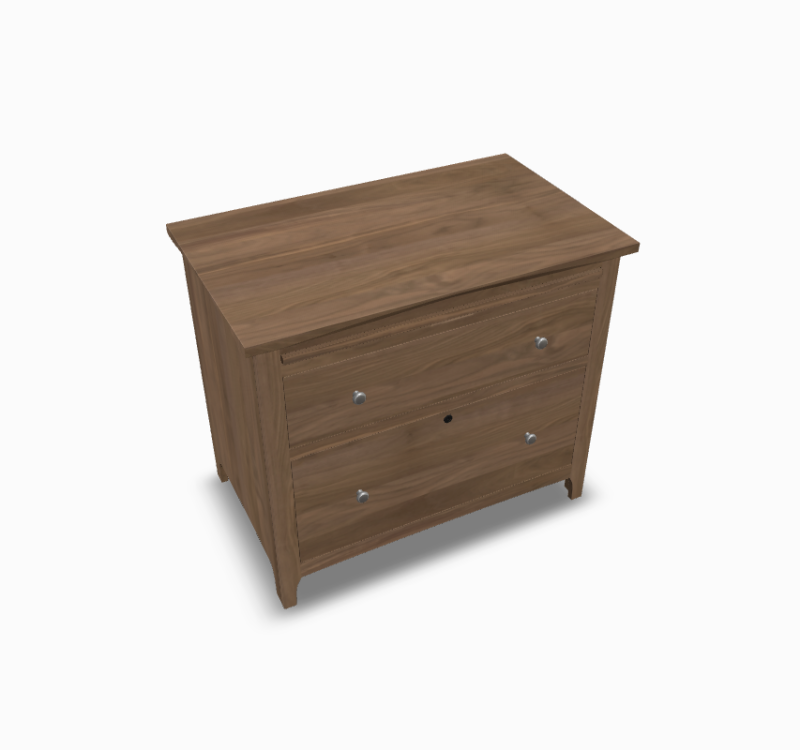 Atwood Lateral File Cabinet Walnut