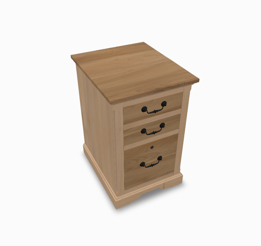 Longmeadow File Cabinet Elm (Top & Drawers)/Maple