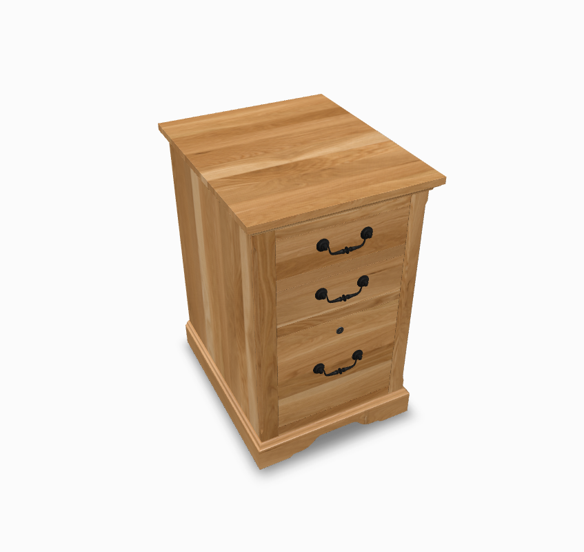 Longmeadow File Cabinet White Oak