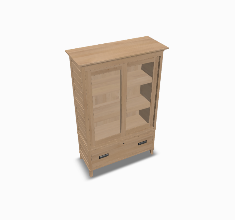 Brentwood Bookcase(With Lock) Maple
