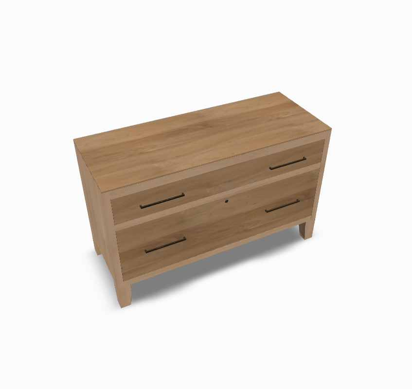 Oxford Lateral File(With Lock) Elm (Top & Drawers)/Maple