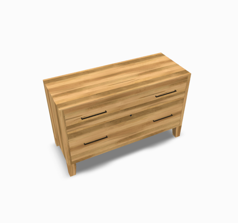 Oxford Lateral File(With Lock) Wormy Maple