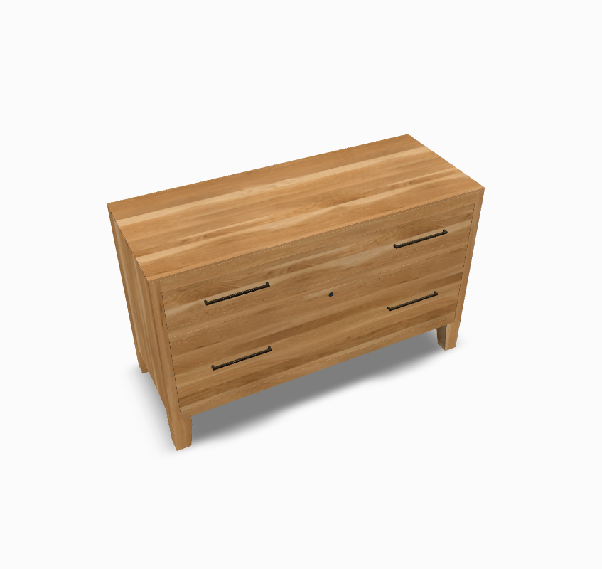 Oxford Lateral File(With Lock) White Oak