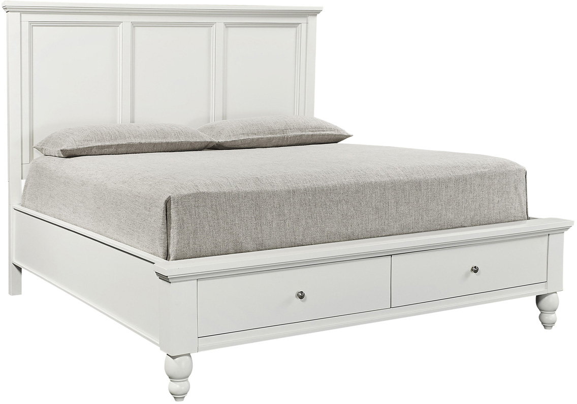 ICB403WHT2-105432011 Cambridge Queen Low Profile Fb - Image 1
