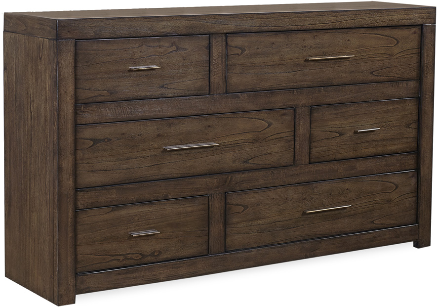 Modern Loft 6 Drawer Dresser IML-453-BRN-2