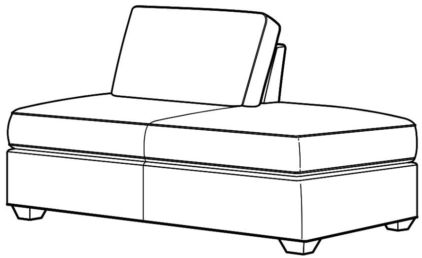 LR-7600-11L - Leatherstone Configurable Laf Bumper Chair