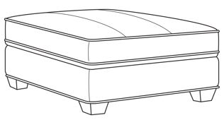 LR-7600-20R - Leatherstone Raf Bumper Ottoman