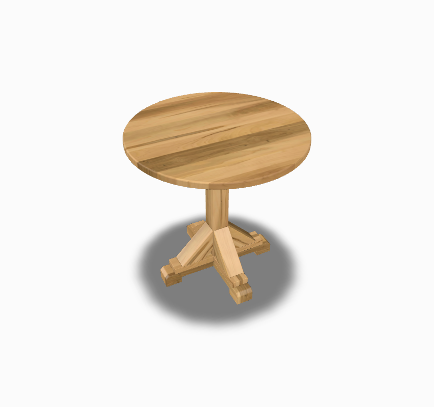 Barley Occasional End Table Round