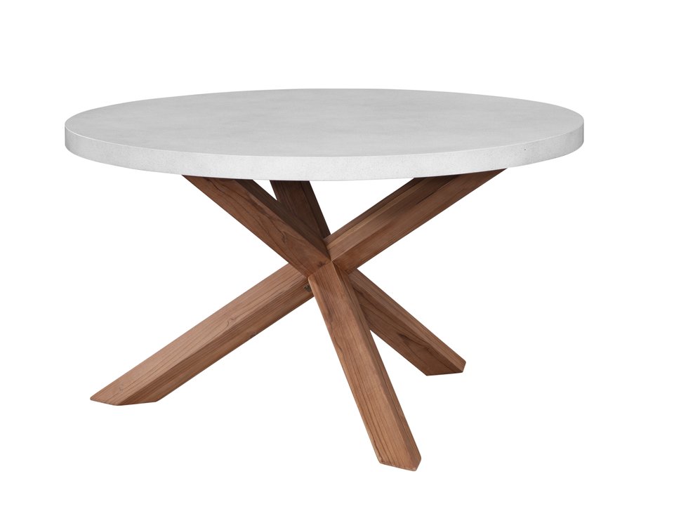 PARKS: Outdoor Living - Shenandoah Round Dining Table in White - ODT-351RT