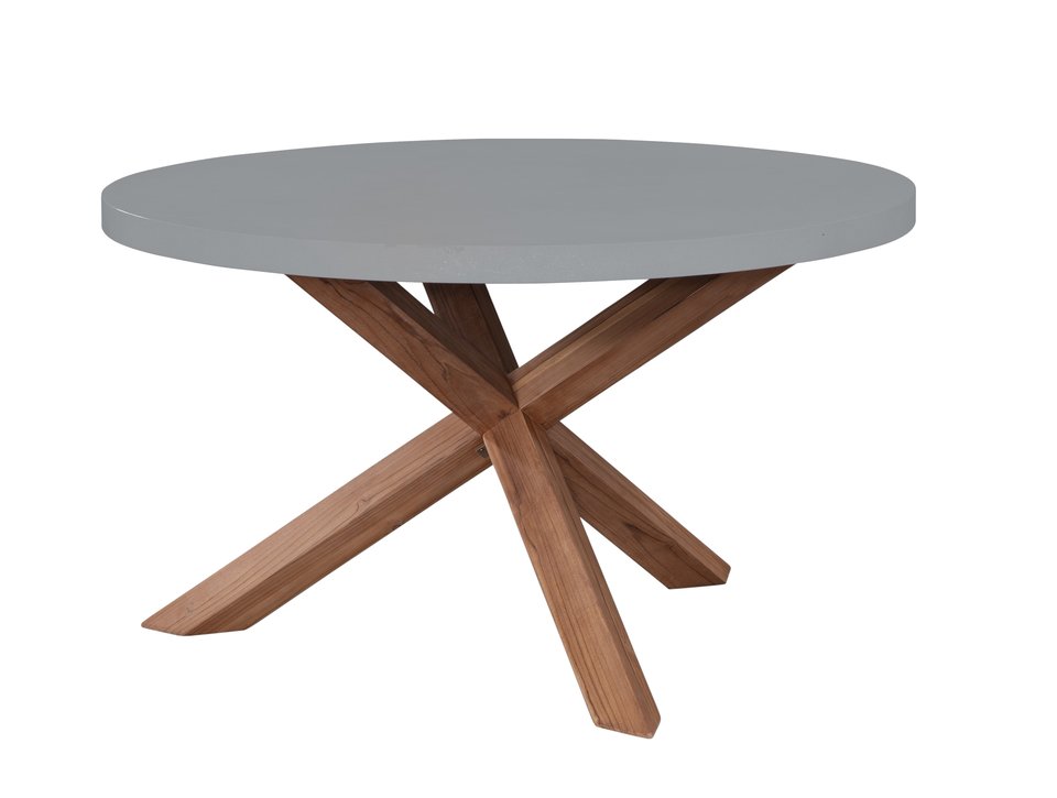 PARKS: Outdoor Living - Shenandoah Round Dining Table in Gray - ODT-351RT-G
