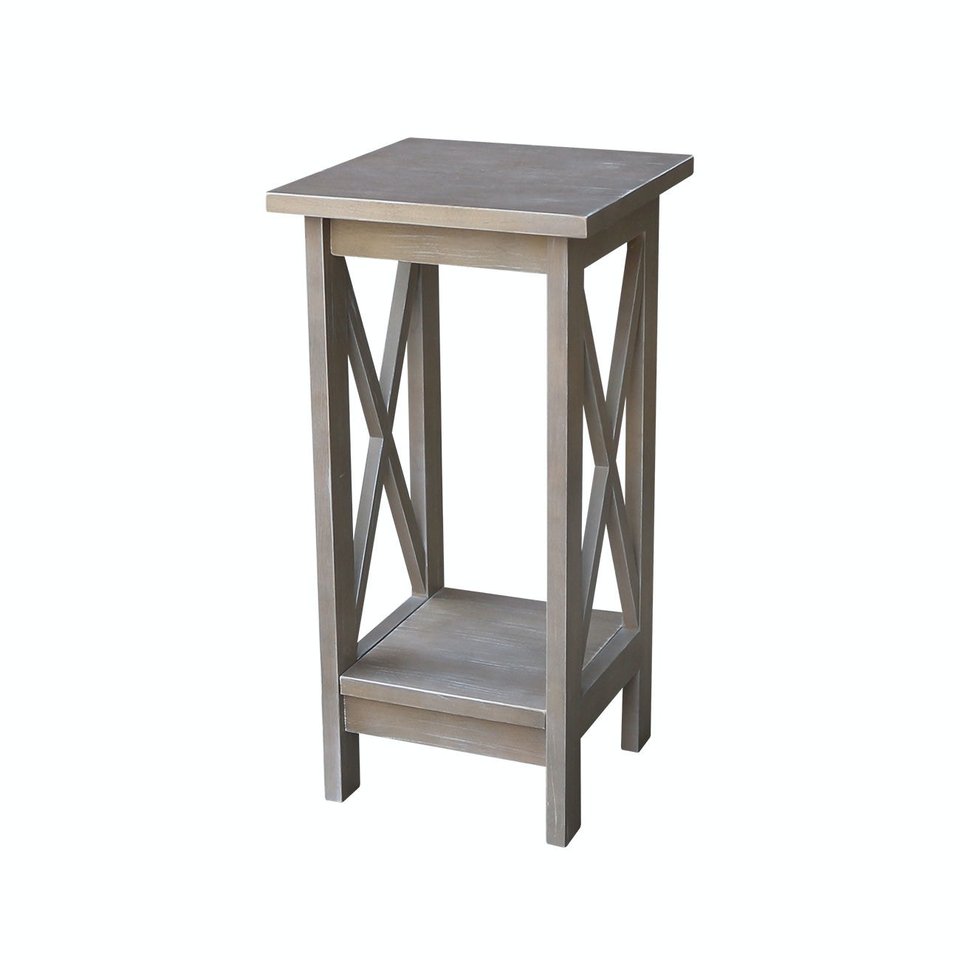 Home Accents - 24''H X Side Plant Stand in Taupe Gray