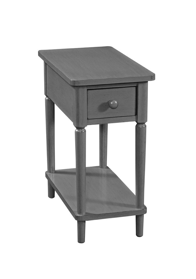 Destinations Collection - Narrow Side Table in Heather Gray