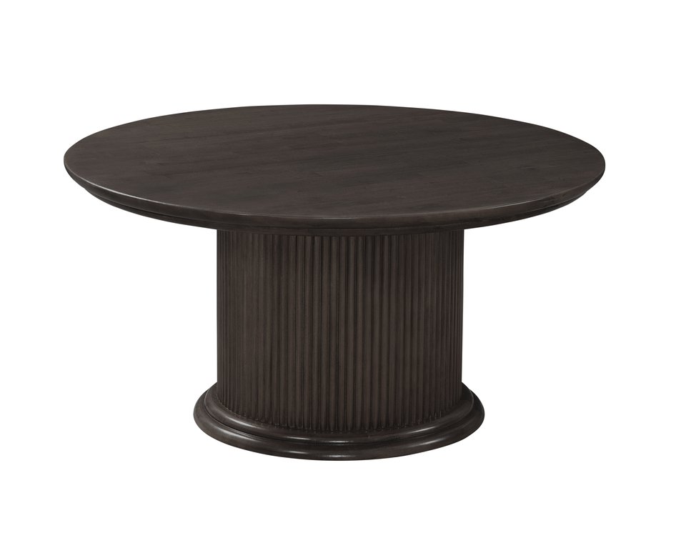 Home Accents - Haven Round Coffee Tabletop and Base in Coal - OT145-25CRT