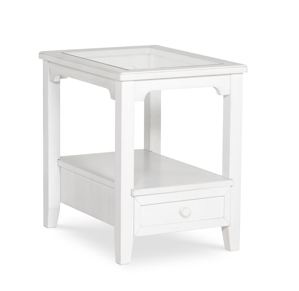 Home Accents - Amelia Glass Top End Table