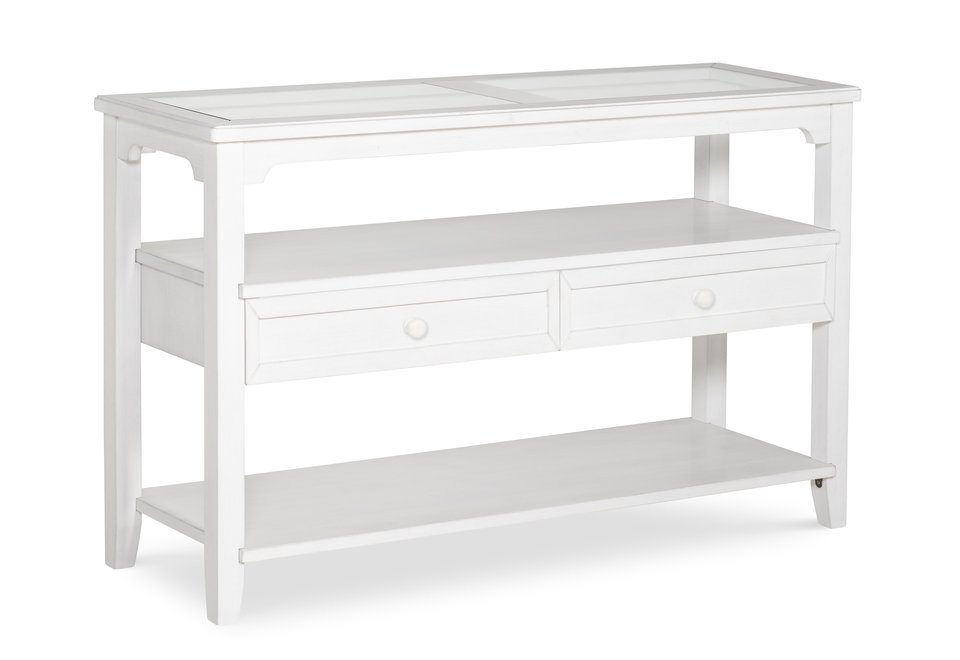 Home Accents - Amelia Glass Top Sofa Table