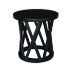 Home Accents - Ceylon Round End Table in Black - Image 4