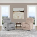 Compact Shoreline Fabric Perfect Match Gliding Recliner - Image 6