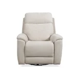 Refined Pearl Fabric Perfect Match Swivel Gliding Recliner - Image 4