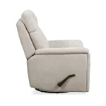 Refined Pearl Fabric Perfect Match Swivel Gliding Recliner - Image 5