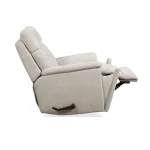 Refined Pearl Fabric Perfect Match Swivel Gliding Recliner - Image 11