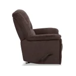 Plush Buffalo Fabric Perfect Match Gliding Recliner - Image 5