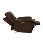 Plush Tavern Brown Leather Perfect Match Power Gliding Recliner with Power Headrest & Lumbar - Image 14