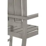 Qs Croquet Aluminum Arm Chair, Slate Gray With Linen Dove Cushions - Image 7