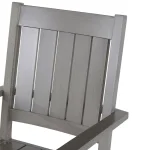 Qs Croquet Aluminum Arm Chair, Slate Gray With Linen Dove Cushions - Image 8