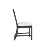 Qs Croquet Aluminum Side Chari, Slate Gray With Linen Dove Cushions - Image 6