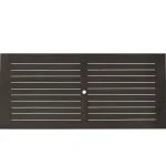 Club Aluminum Rectangle Outdoor Slatted Dining Table 86 In. W X 30 In. H - Image 4