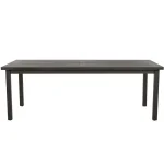 Club Aluminum Rectangle Outdoor Slatted Dining Table 86 In. W X 30 In. H - Image 5