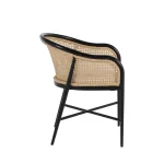 Qs Havana Wicker Arm Chair, Midnight With Linen Snow Cushions - Image 5