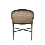 Qs Havana Wicker Side Chair, Midnight With Linen Snow Cushions - Image 6