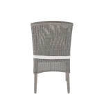 Qs Astoria Side Chair, Oyster With Linen Dove Cushions - Image 6