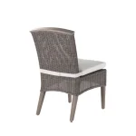 Qs Astoria Side Chair, Oyster With Linen Dove Cushions - Image 9