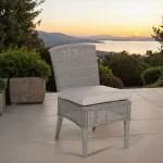 Qs Astoria Side Chair, Oyster With Linen Dove Cushions - Image 10