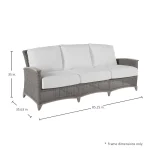 Qs Astoria Sofa, Oyster With Linen Dove Cushions - Image 3