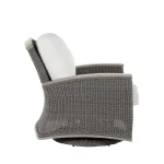 Qs Astoria Swivel Glider, Oyster With Linen Dove Cushions - Image 5