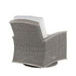 Qs Astoria Swivel Glider, Oyster With Linen Dove Cushions - Image 9