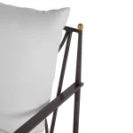 Qs Roma Aluminum Lounge, Slate With Linen Snow Cushions - Image 5