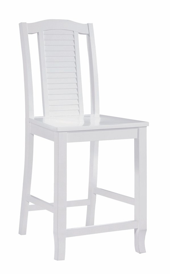 Hampton Collection Seaside Pure White Stool