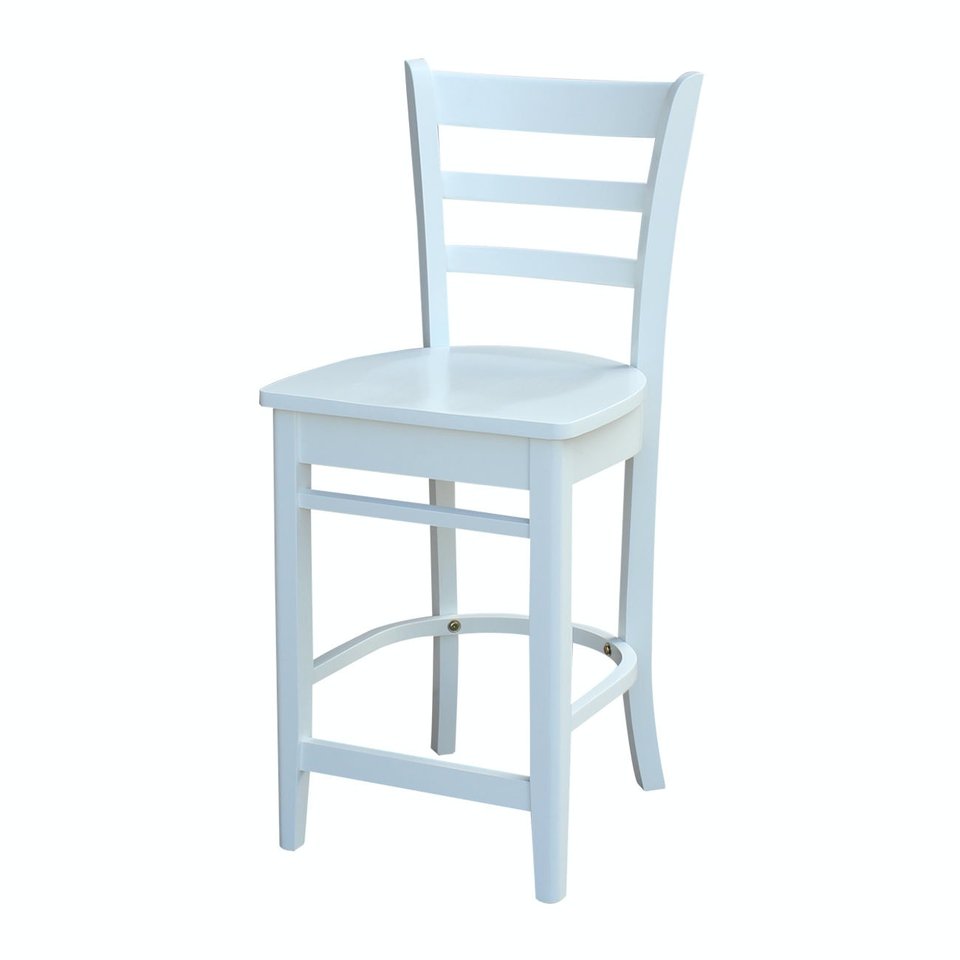 Dining Essentials - Emily Stool in Pure White