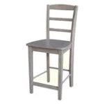 Dining Essentials - Madrid Stool in Taupe Gray - Image 4