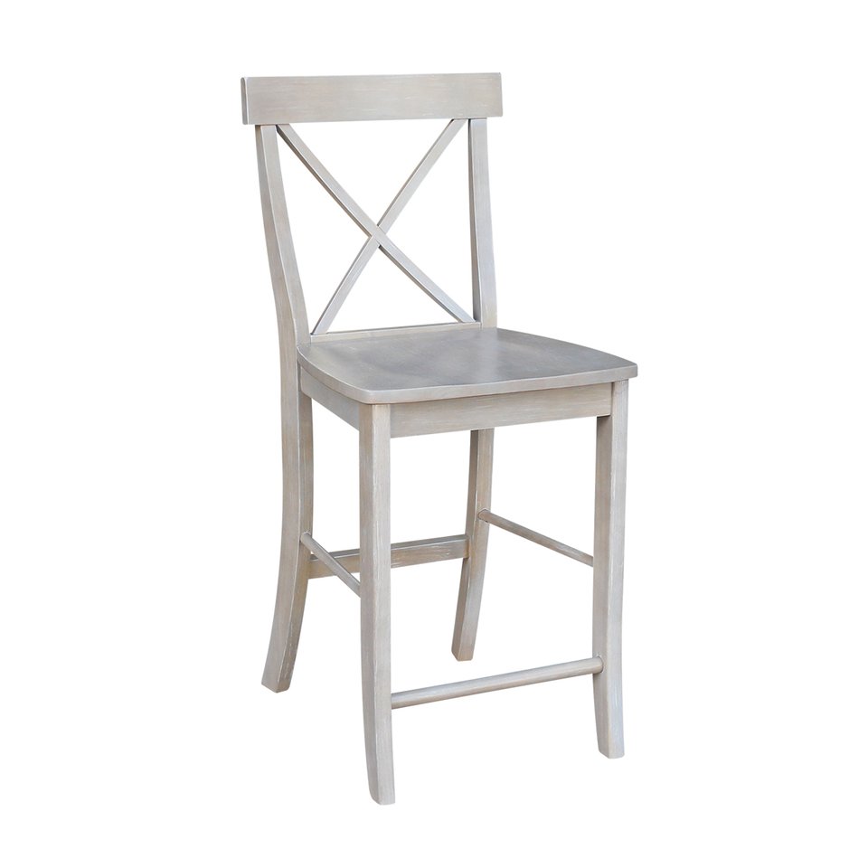 Dining Essentials - X-Back Stool in Taupe Gray