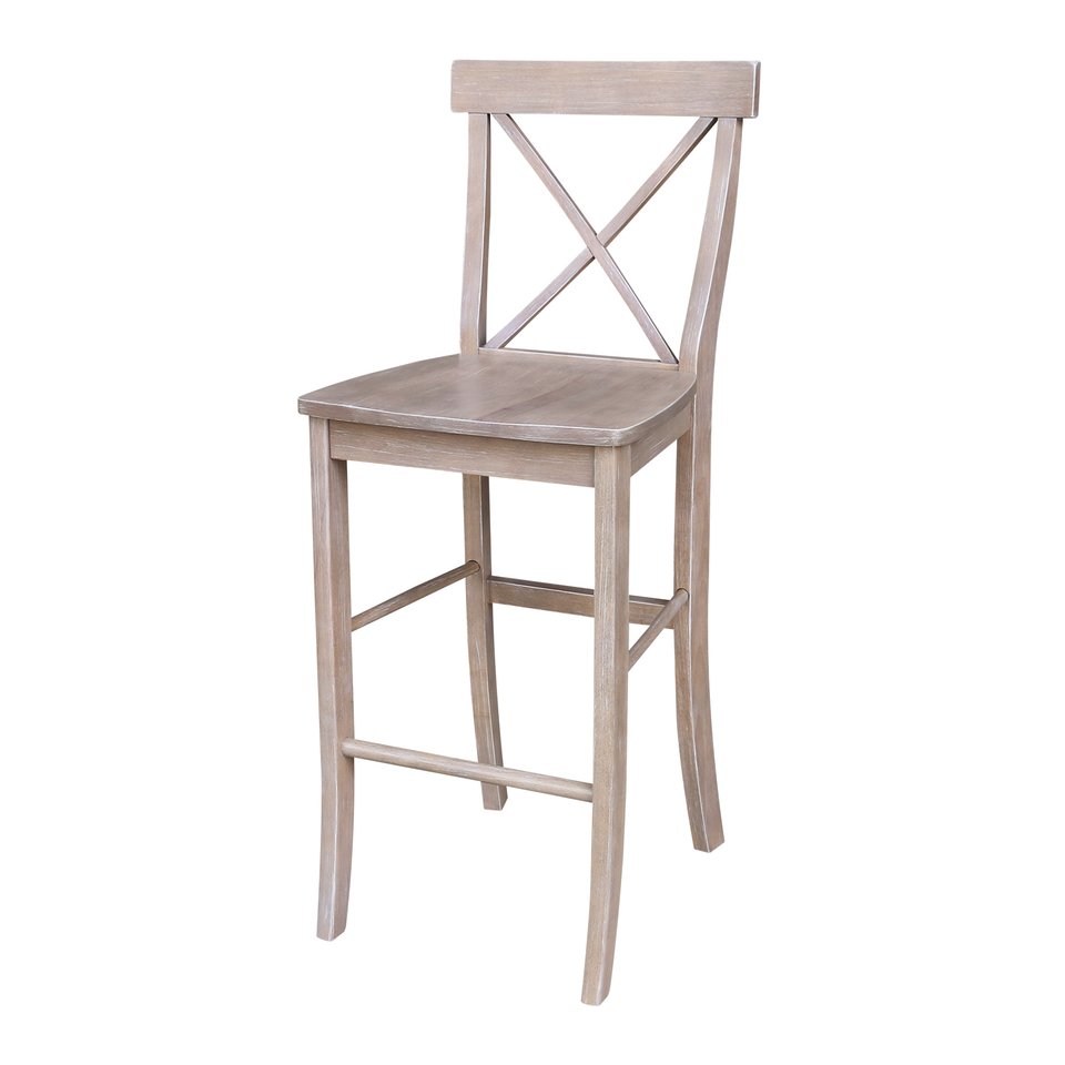 Dining Essentials - X-Back Stool in Taupe Gray