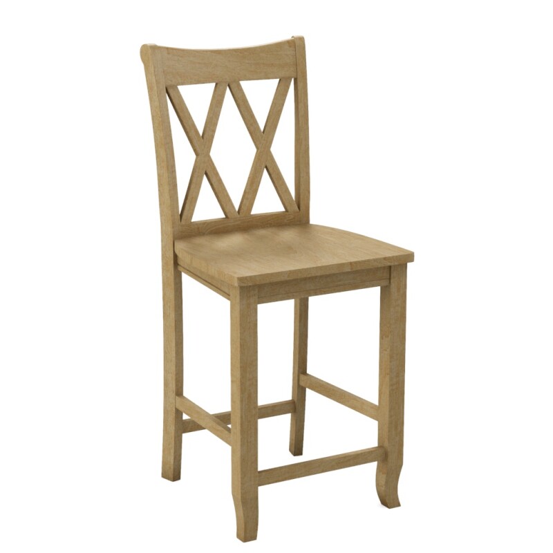 24'' Double XX Back Counter Stool