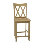 24'' Double XX Back Counter Stool - Image 4