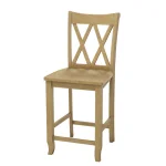 24'' Double XX Back Counter Stool - Image 7